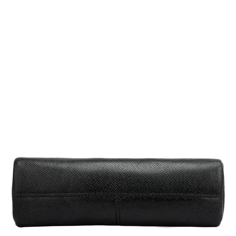 Da Milano Black Franzy Leather Multi Pouch - Black  | Best Price UAE